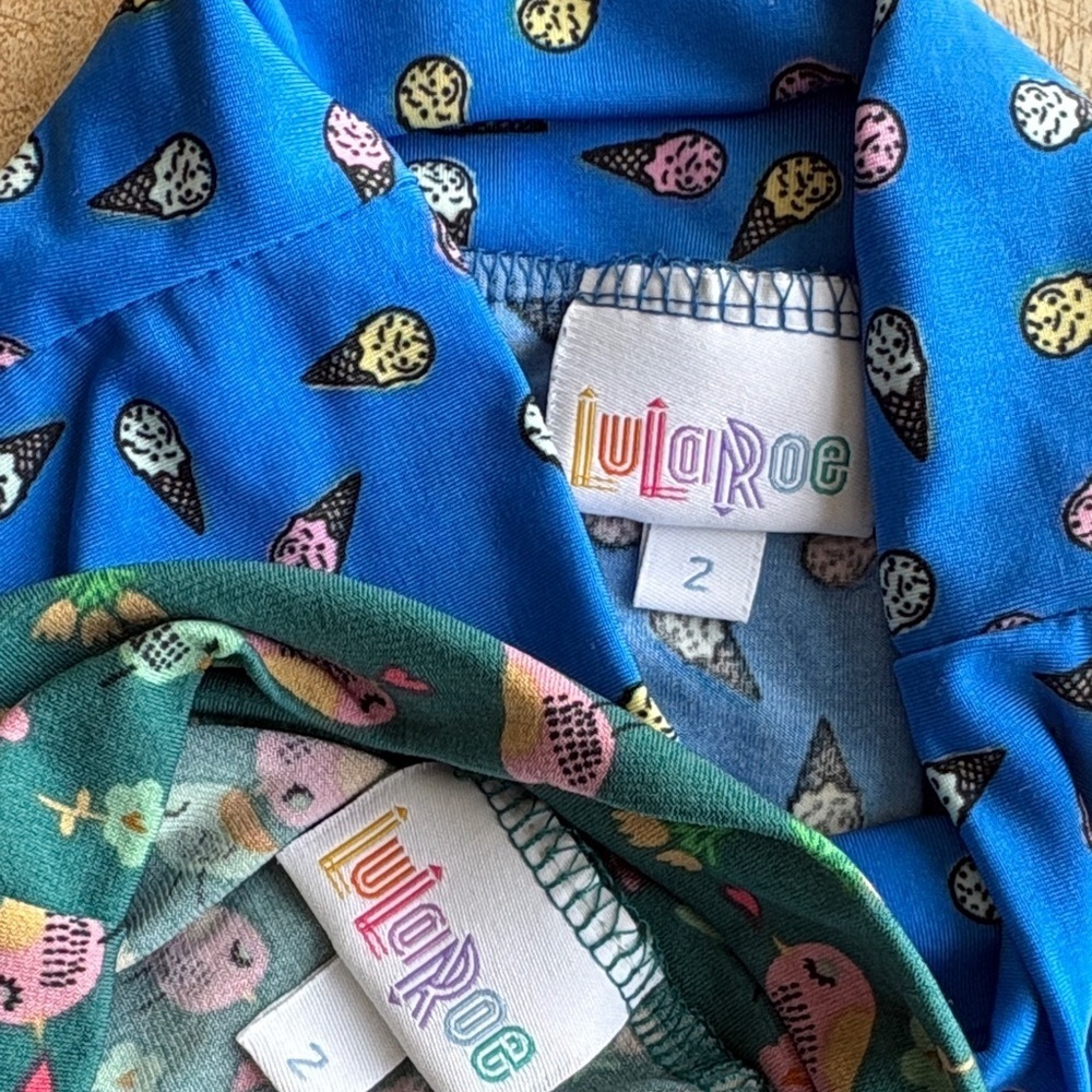 LuLaRoe Girls Skirt Set size 2 - Picture 3 of 13